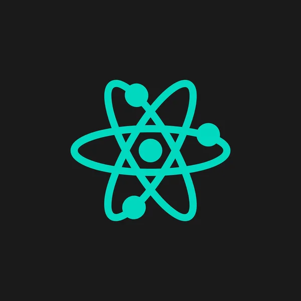 Vektorové atom ikona — Stockový vektor