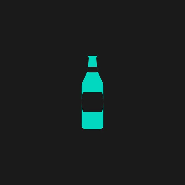 Botella de cerveza - ilustración vectorial — Vector de stock