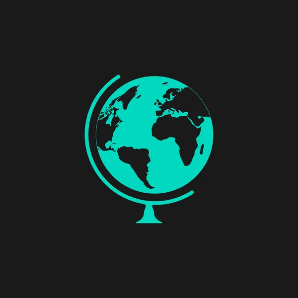 Icône du globe vectoriel — Image vectorielle