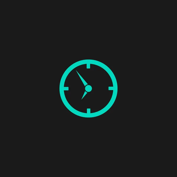 Cercle icône horloge — Image vectorielle