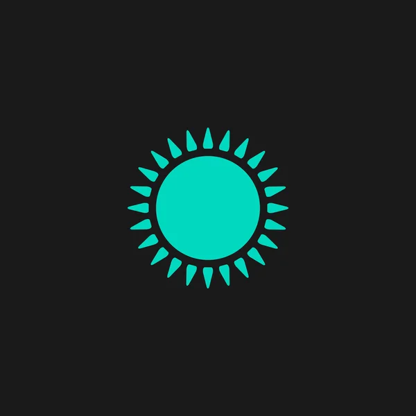 Icono del sol vector — Vector de stock