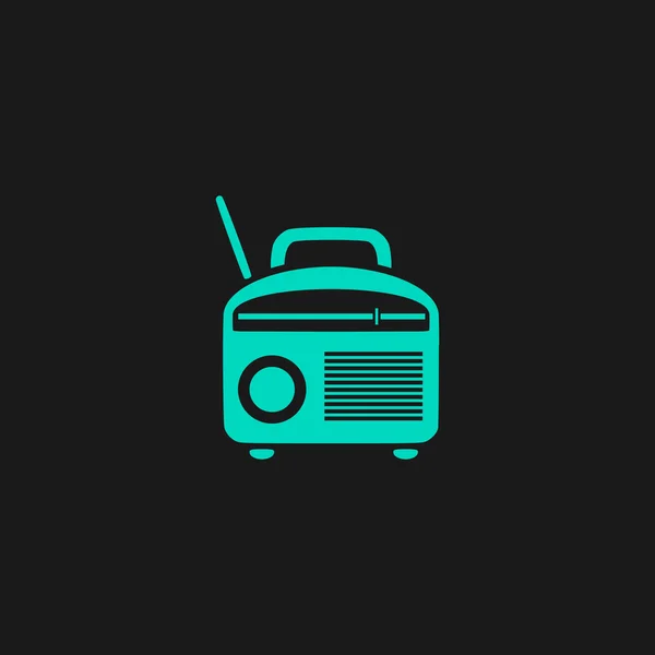 Símbolo de rádio, Vector — Vetor de Stock