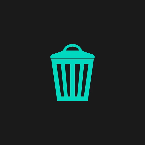 Icône poubelle, illustration vectorielle eps10 — Image vectorielle