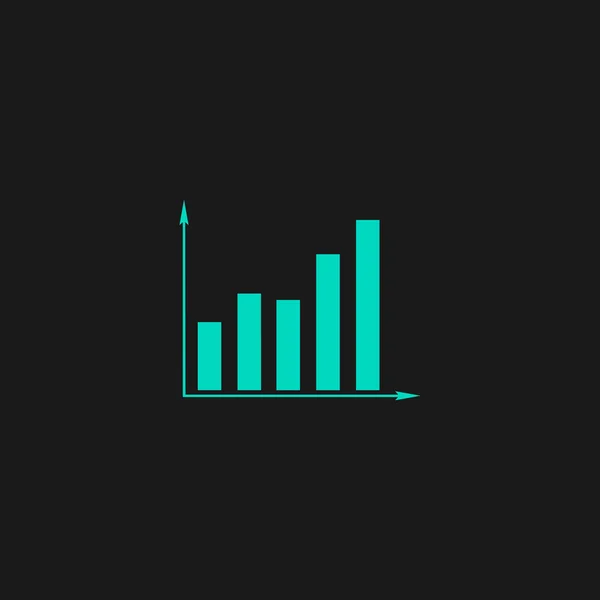 Ícone gráfico de negócios —  Vetores de Stock