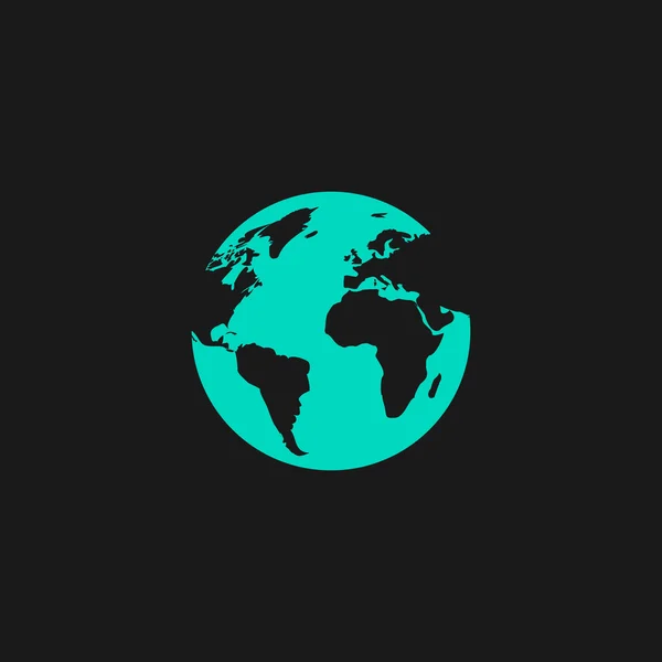 Globe terrestre vecteur icône — Image vectorielle