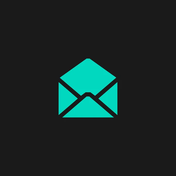 Kuvert Mail ikon, vektor illustration. Platt design stil — Stock vektor
