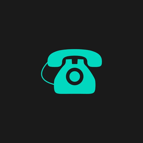 Irodai telefon - Vector icon elszigetelt — Stock Vector
