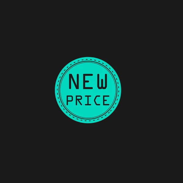 Yeni fiyat simgesi, rozet, etiket veya etiket — Stok Vektör