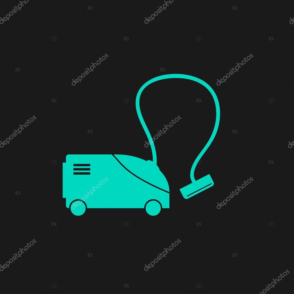 Vacuum cleaner. Flat simple modern illustration pictogram. Collection concept symbol for infographic project and logo
