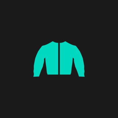 Spor ceket düz simgesi