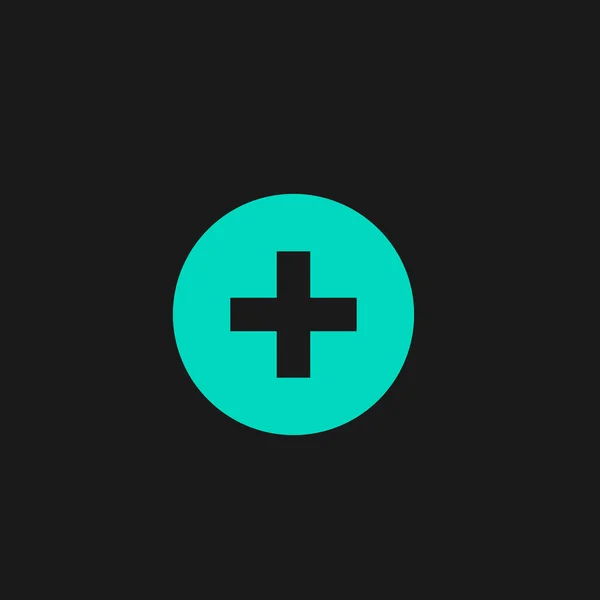 Lékařská kříž ploché ikony — Stockový vektor