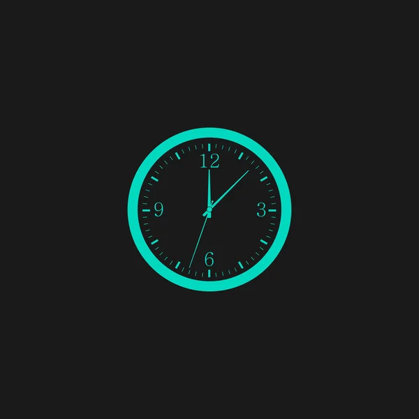 Tid och klockan ikonen — Stock vektor