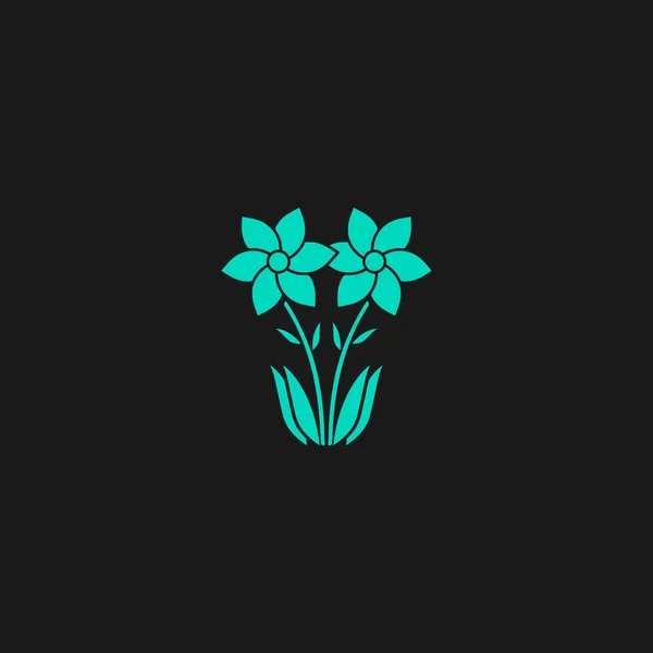 Flores de primavera creciendo. Ilustración vectorial — Vector de stock