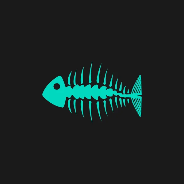 Icon of fishbone — Stock Vector