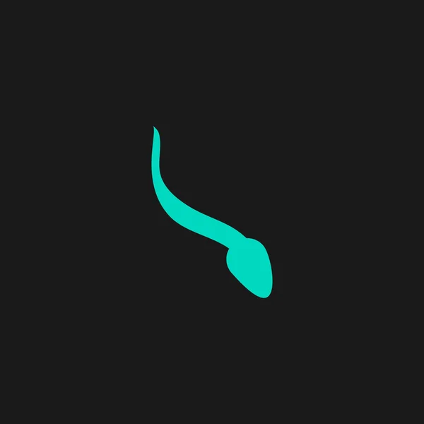 Icono de signo de esperma. Fertilización o inseminación — Archivo Imágenes Vectoriales