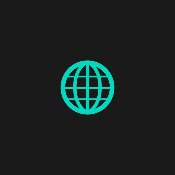 Эмблема Земного Глобуса. Вектор — стоковый вектор