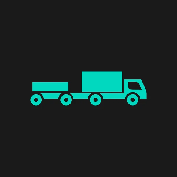 Kamion utánfutóval — Stock Vector