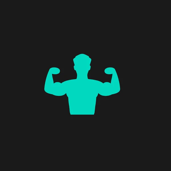 Bodybuilder Fitness Model pictogram — Stockvector