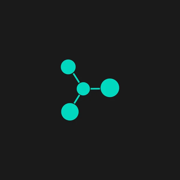 Icona vettore molecolare — Vettoriale Stock