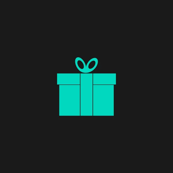 Icono de vector caja de regalo — Vector de stock