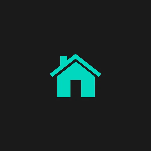 Litet hus flat ikonen — Stock vektor