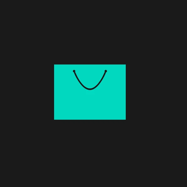 Alışveriş çantası - vektör simgesi — Stok Vektör