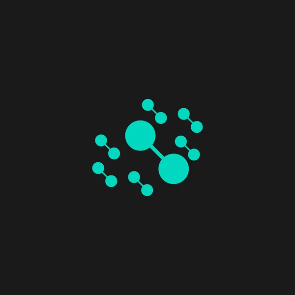 Icone dell'atomo molecolare — Vettoriale Stock
