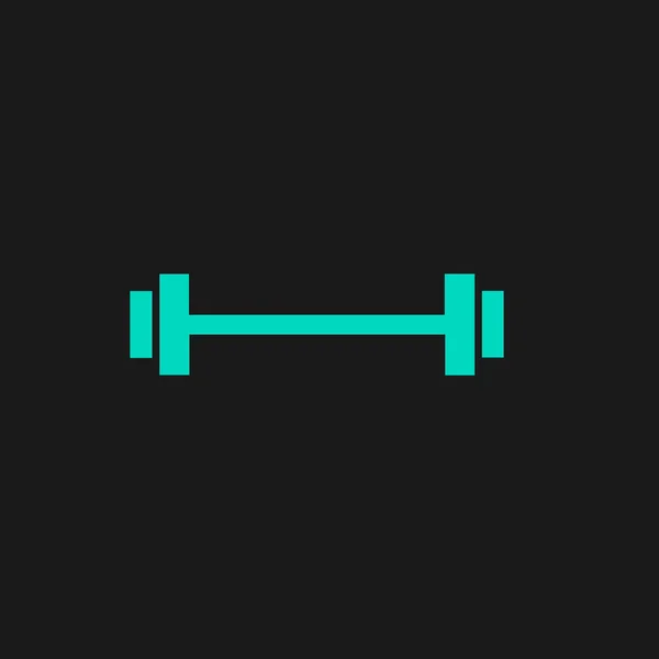 Barbell - één pictogram — Stockvector