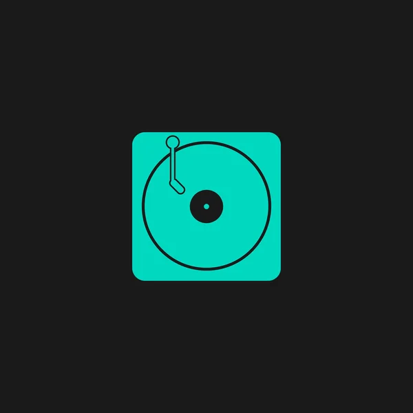 Giradiscos dj icono — Vector de stock