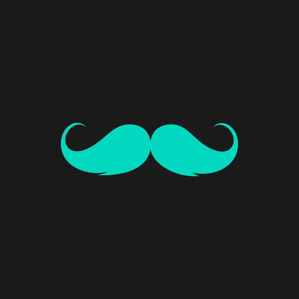 Płaskie ikona wąsy — Wektor stockowy