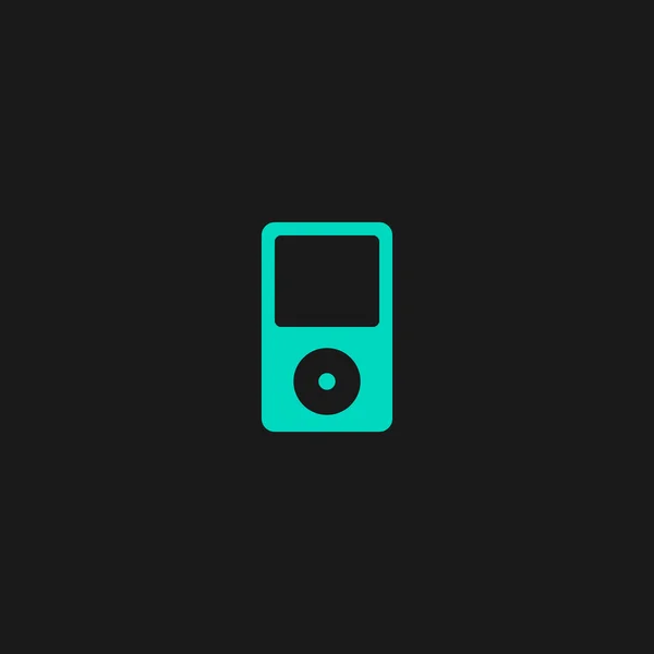 Tragbare Media Player-Ikone — Stockvektor