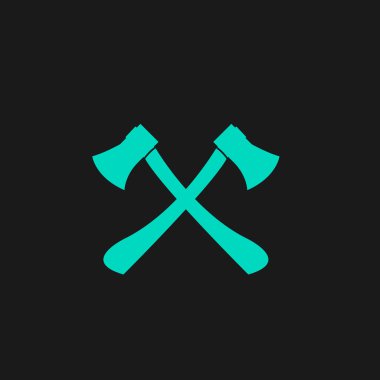 Ahşap kolları vektör çizim ile iki eksen