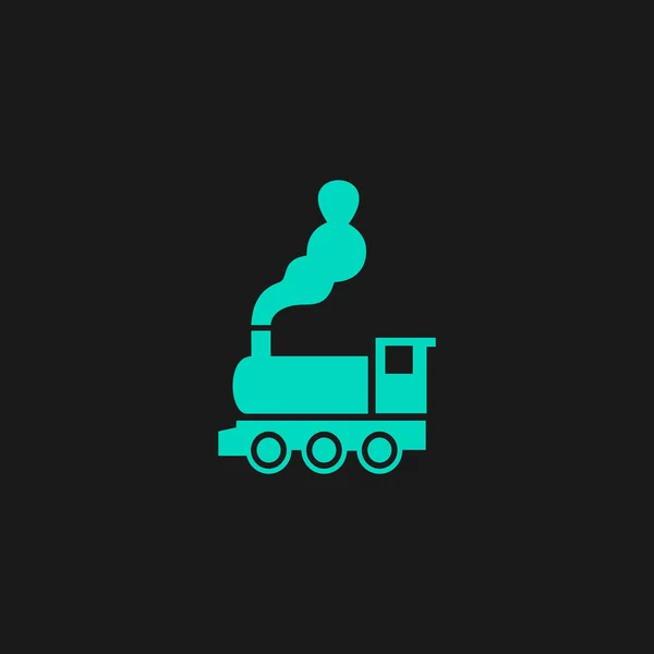 Icono plano de tren — Vector de stock