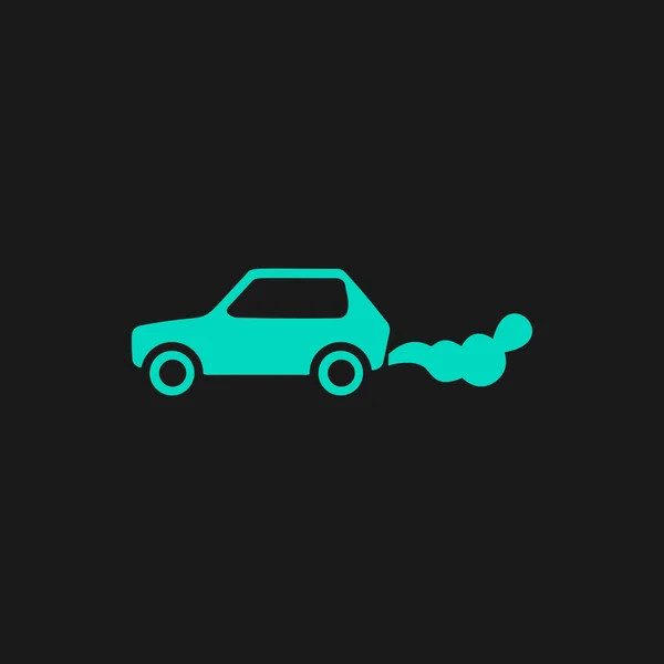 Auto emituje oxidu uhličitého — Stockový vektor