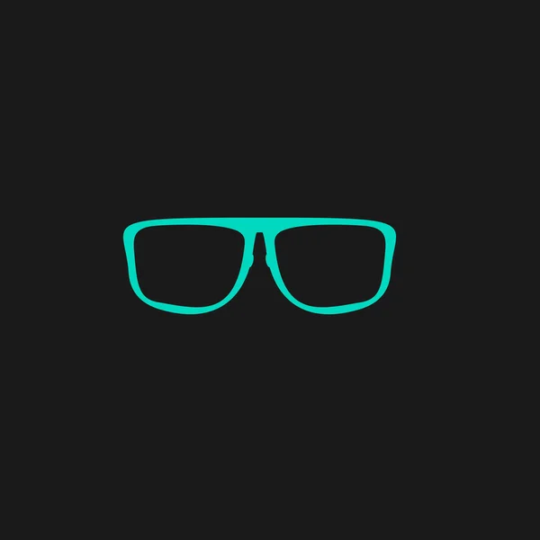 Glasögon Platt ikon — Stock vektor