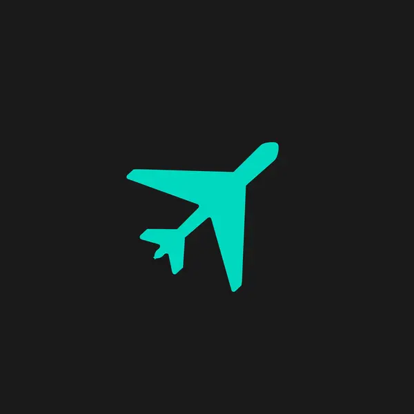 Plane flat icon — Stock Vector