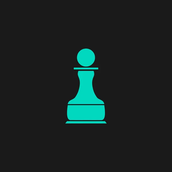 Šachový pěšec ikonu — Stockový vektor