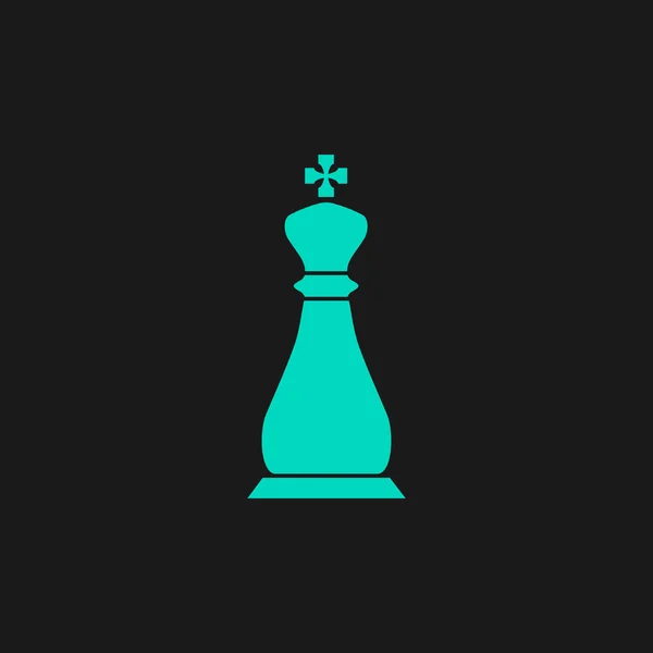 Échecs roi icône — Image vectorielle