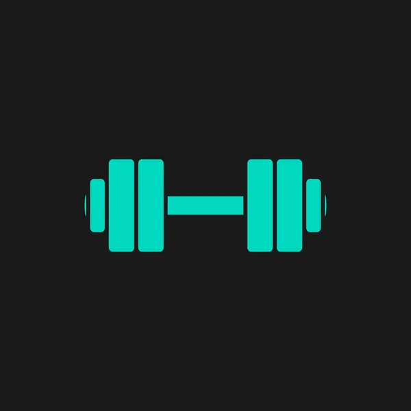 Dumbbell vector icon — Stock Vector