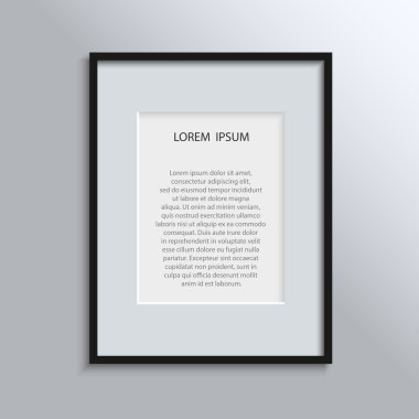 Beyaz arka plan üzerinde izole gerçekçi resim çerçevesi. Sunularınız için mükemmel. Vektör