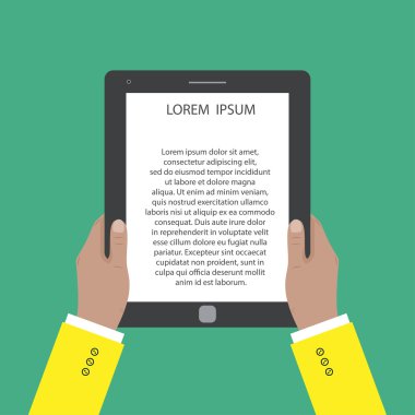 tablet bilgisayar tutan eller