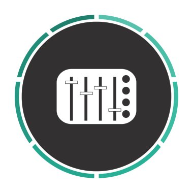 Ses karıştırıcı bilgisayar simgesi