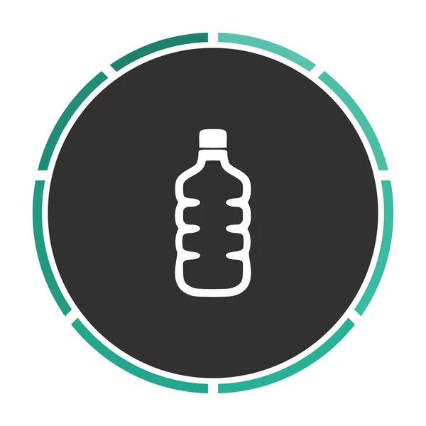 水のボトル コンピューター シンボル — ストックベクタ