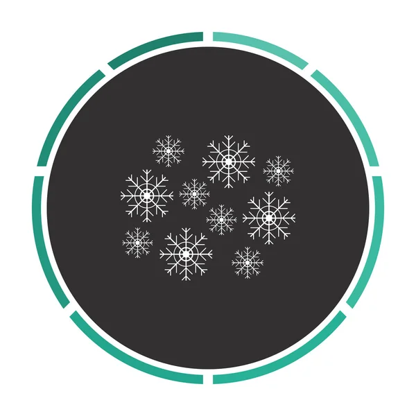 Символ компьютера снежинки — стоковый вектор