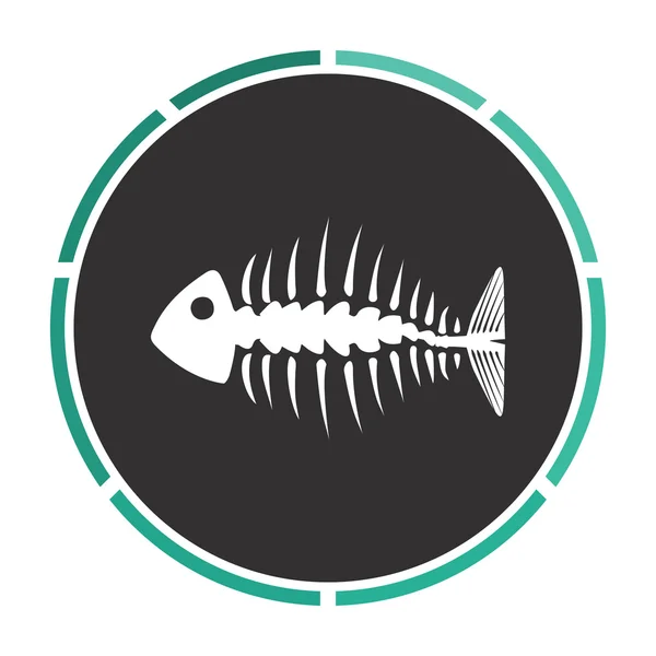 Fishbone computer symbool — Stockvector