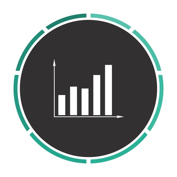 İş grafik bilgisayar simgesi — Stok Vektör