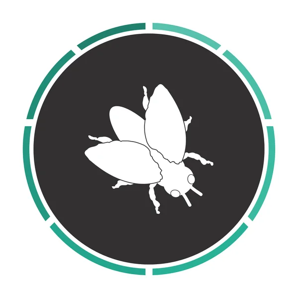 Símbolo de computador de inseto — Vetor de Stock