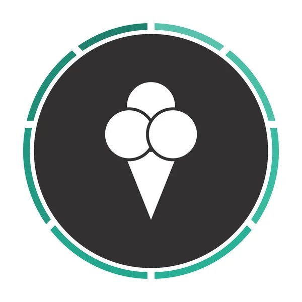 Crème glacée ordinateur symbole — Image vectorielle