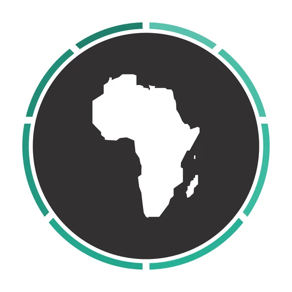 Símbolo de computador África — Vetor de Stock