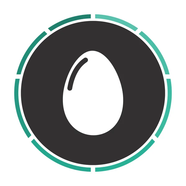 Egg computer symbol — Stock Vector